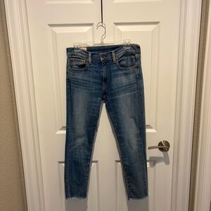 Ralph Lauren Blue Cropped Skinny Jeans